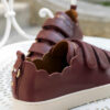 BASKET AUBERGINE MAISON TOUFET JULIANNE CUIR TANNAGE VEGETAL