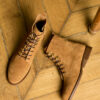 BOTTINE CAMEL MAISON TOUFET ELA CUIR VELOURS