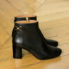BOTTINE NOIR MAISON TOUFET MADY CUIR TANNAGE VEGETAL
