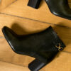 BOTTINE NOIR MAISON TOUFET MADY CUIR TANNAGE VEGETAL