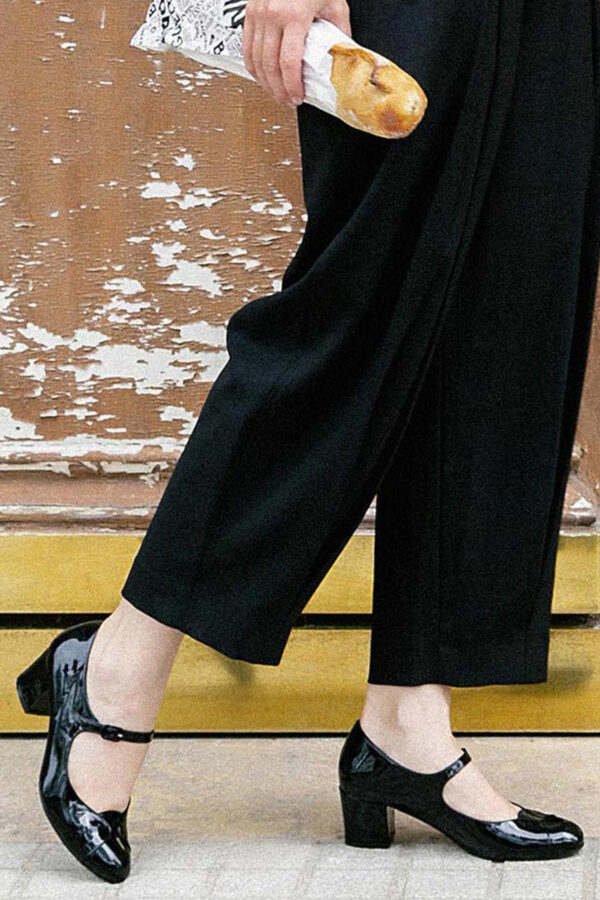 ESCARPIN NOIR MAISON TOUFET GWENDOLINE CUIR VERNIS
