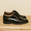 RICHELIEU DERBY NOIR MAISON TOUFET ELEONORE CUIR VERNISS