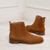 BOTTINE CONFORTABLE NOISETTE MAISON TOUFET MAUD CUIR VELOURS