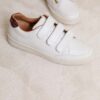 MAISON TOUFET BASKET CONFORTABLE CREME BORDEAUX CUIR LISSE GABY