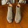 BOTTINE CONFORTABLE KAKI MAISON TOUFET MAUD CUIR VELOURS