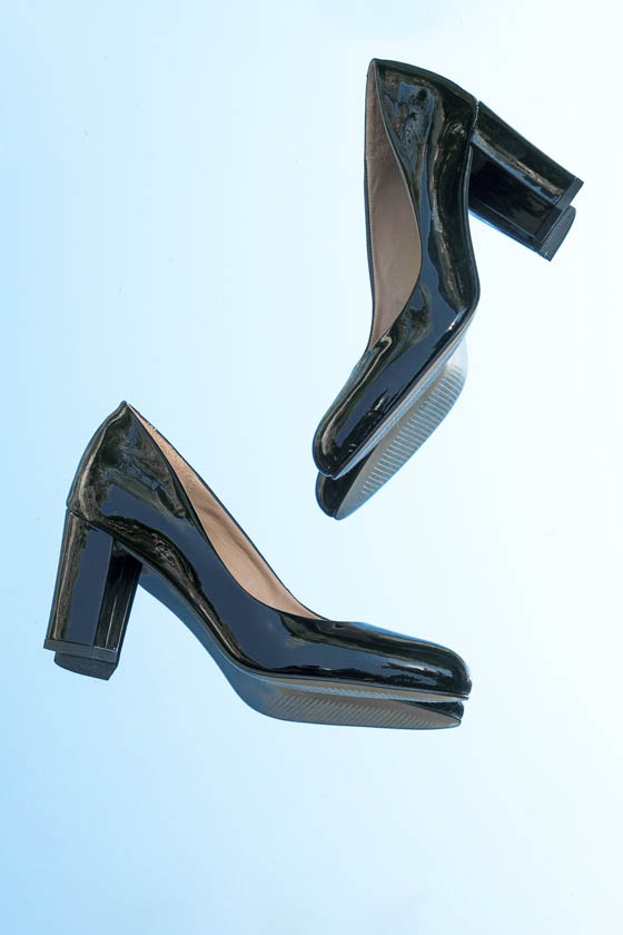 ESCARPIN CONFORTABLE NOIR MAISON TOUFET LAURINE VERNIS