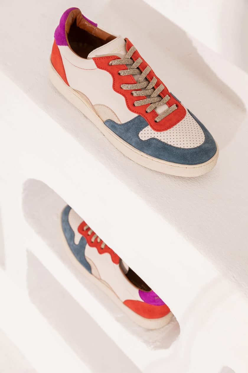 basket rose paillette