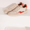 MAISON TOUFET BASKET LACET FESTON CONFORTABLE PIVOINE CREME DORE CLAIR CUIR VELOURS LISSE PAILLETTE LISA