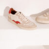 MAISON TOUFET BASKET LACET FESTON CONFORTABLE PIVOINE CREME DORE CLAIR CUIR VELOURS LISSE PAILLETTE LISA