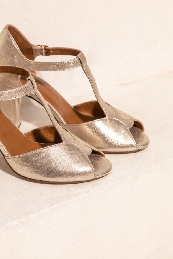 escarpin talon paillette