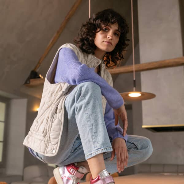 MAISON TOUFET BASKETS CONFORTABLE MULTICO CUIR MÉTALLISÉ CÉLIA
