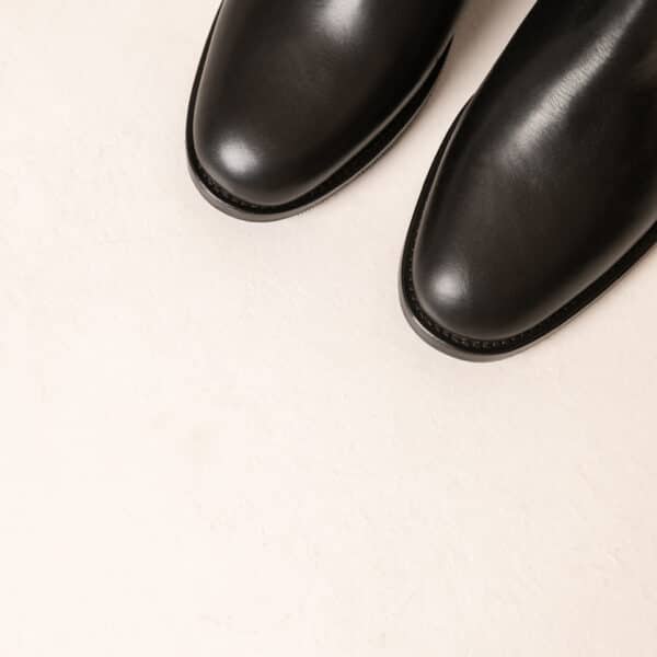 MAISON TOUFET BOTTINES CONFORTABLE NOIR CUIR LISSE ROMIE