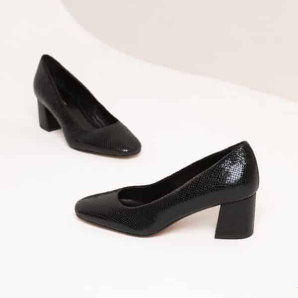 MAISON TOUFET ESCARPINS CONFORTABLE NOIR CHELAN LOUISE