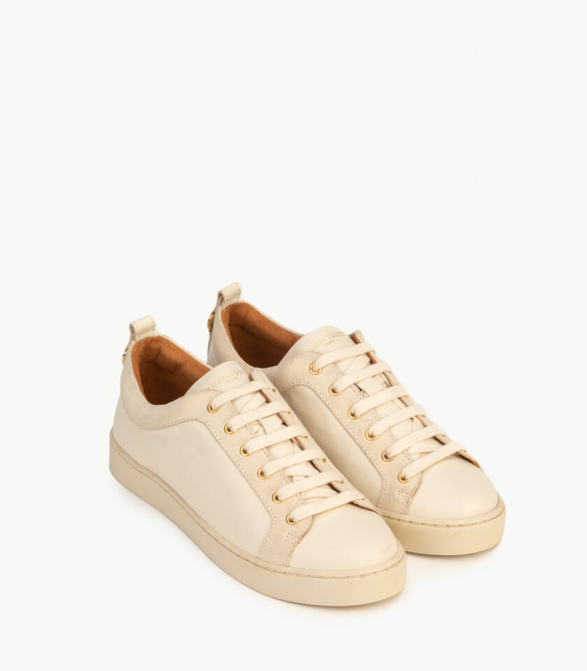 CARRE BASKETS CONFORTABLE CRÈME CUIR VELOURS CUIR LISSE FLORIDA