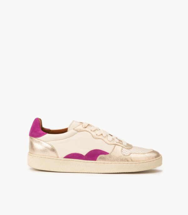 CARRE BASKETS CONFORTABLE DAHLIA CRAIE CUIR VELOURS LISA