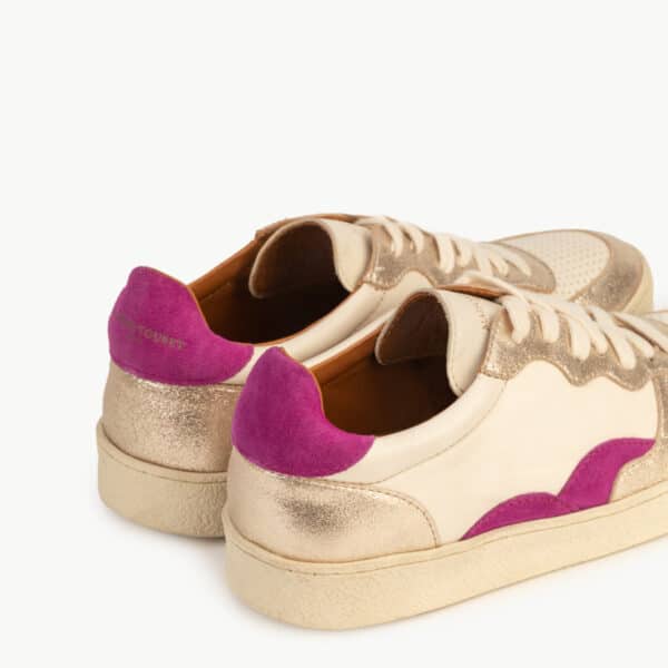 CARRE BASKETS CONFORTABLE DAHLIA CRAIE CUIR VELOURS LISA