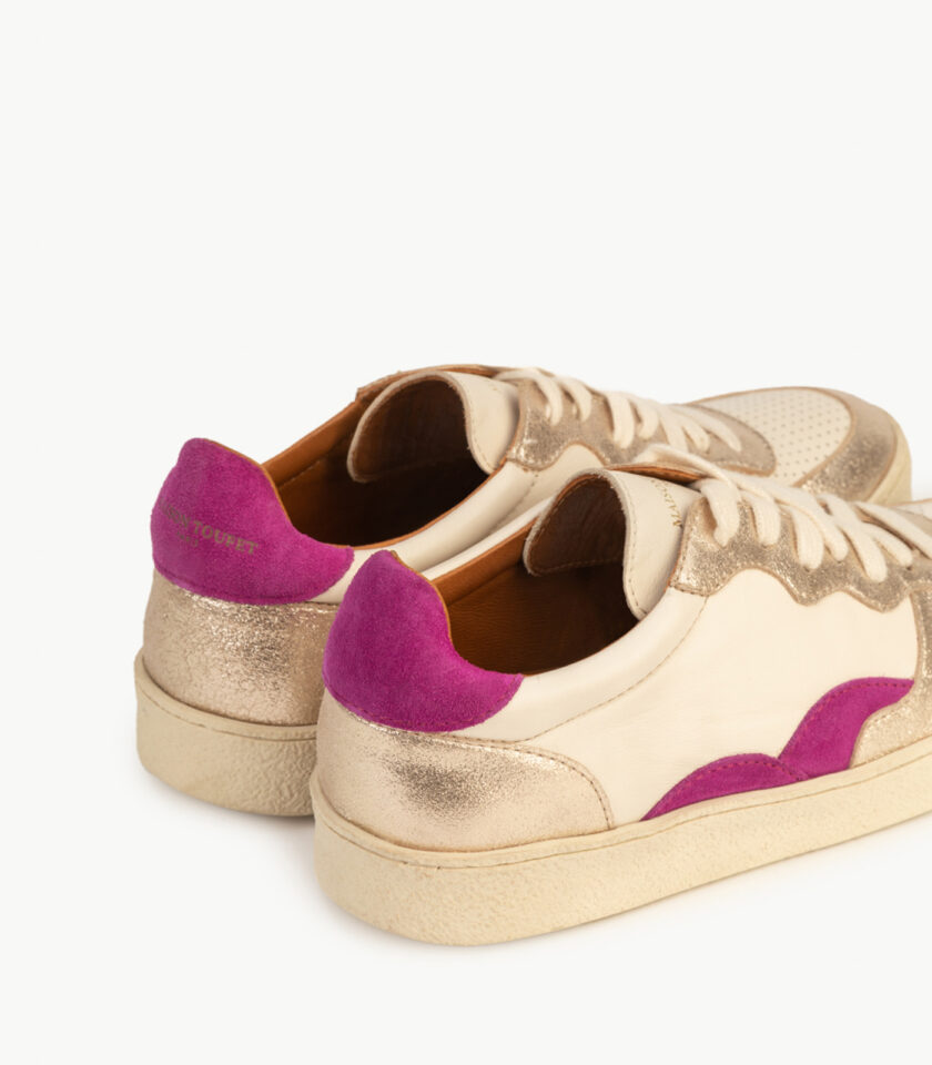 CARRE BASKETS CONFORTABLE DAHLIA CRAIE CUIR VELOURS LISA