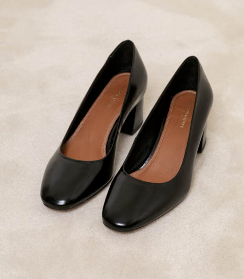 CARRE ESCARPINS CONFORTABLE NOIR LOUISA