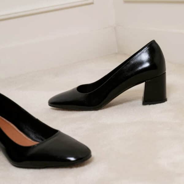 CARRE ESCARPINS CONFORTABLE NOIR LOUISA