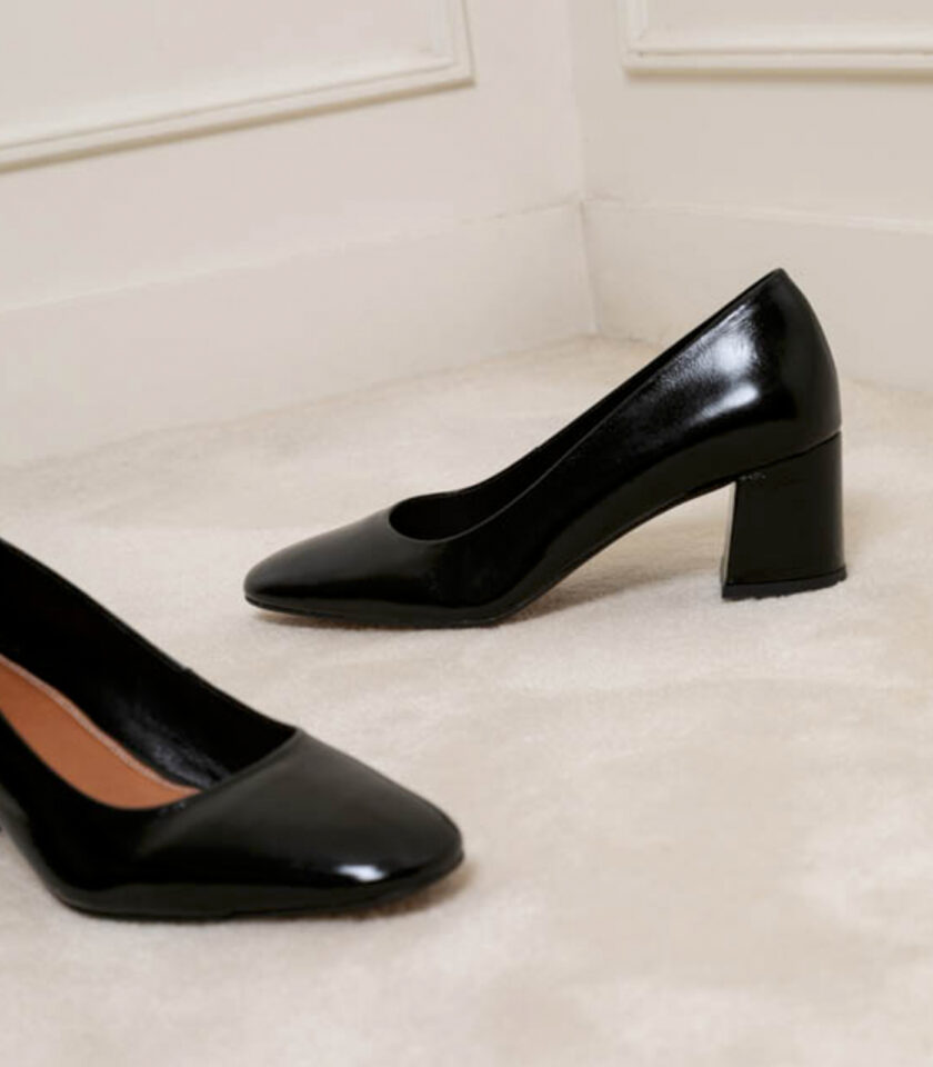 CARRE ESCARPINS CONFORTABLE NOIR LOUISA