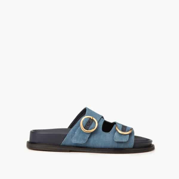 CARRE SANDALES CONFORTABLE JEAN BLEU BONNIE