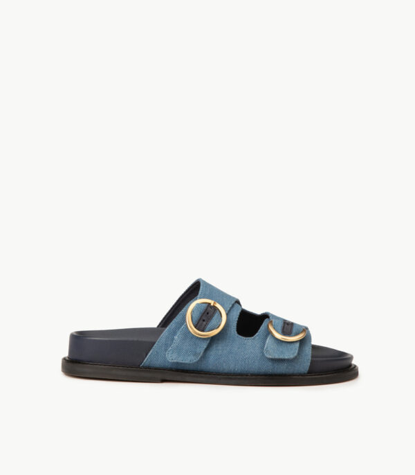 CARRE SANDALES CONFORTABLE JEAN BLEU BONNIE