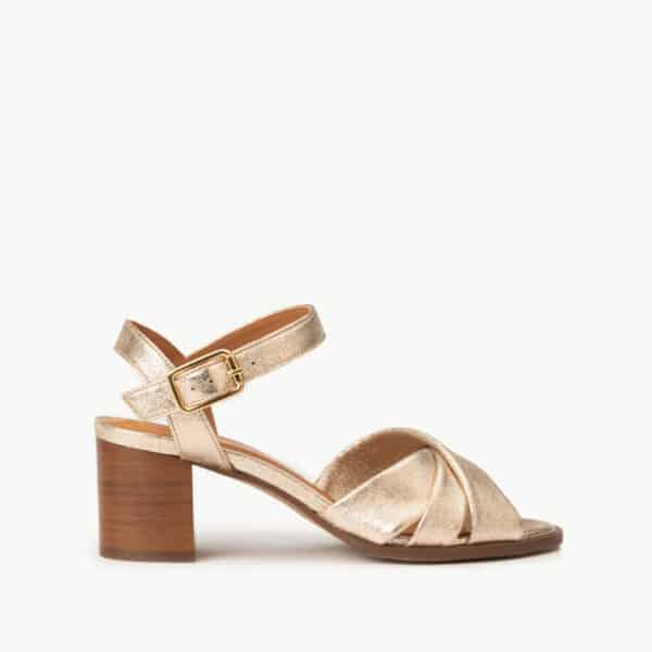 CARRE SANDALES TALON CONFORTABLE DORÉ PAILLETÉ CUIR ANTOINETTE T SANDALES TALON CONFORTABLE COGNAC CHÉVRE VELOURS ALEXANDRA copie