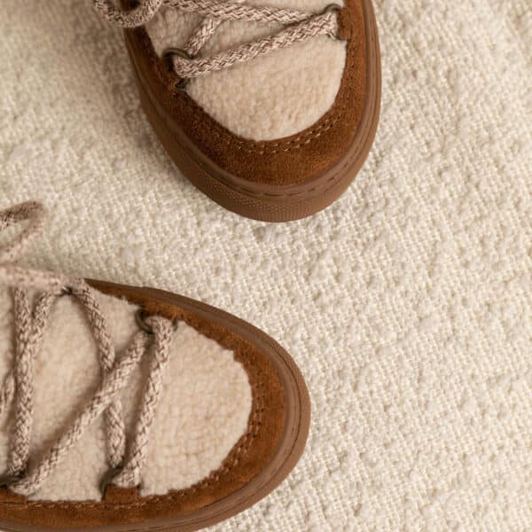 CARRE MAISON TOUFET BASKETS CONFORTABLE CAMEL CUIR VELOURS ERICA