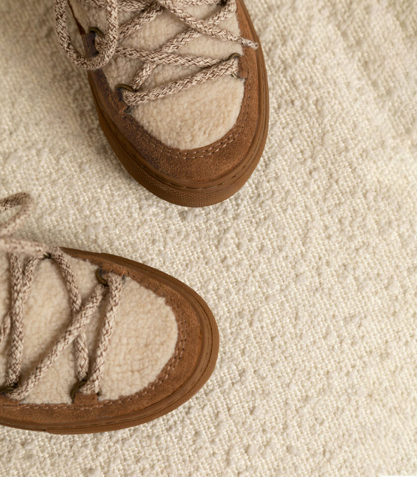 MAISON TOUFET BASKETS CONFORTABLE CAMEL CUIR VELOURS ERICA