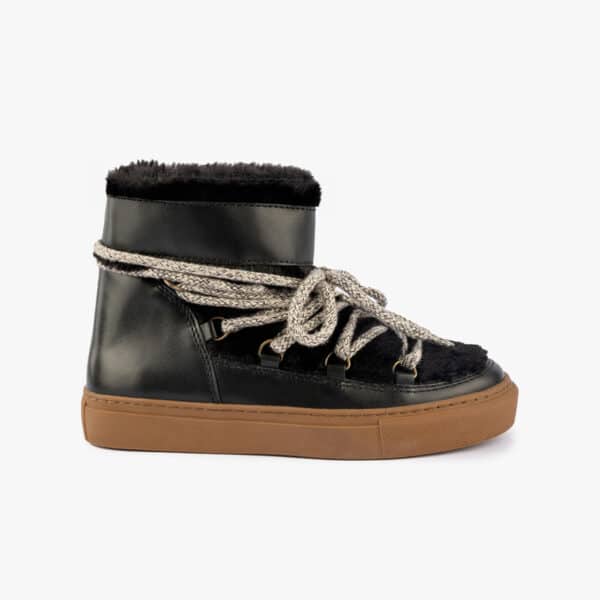 MAISON TOUFET BASKETS CONFORTABLE NOIR CUIR ERICA