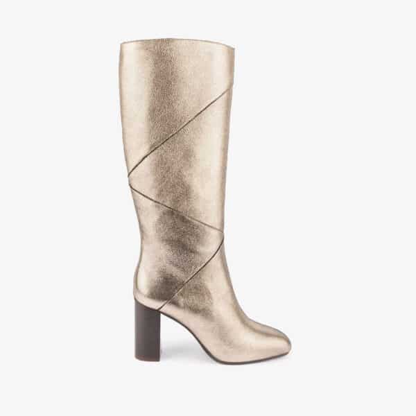 MAISON TOUFET BOTTES CONFORTABLE DORÉ CUIR PAULA