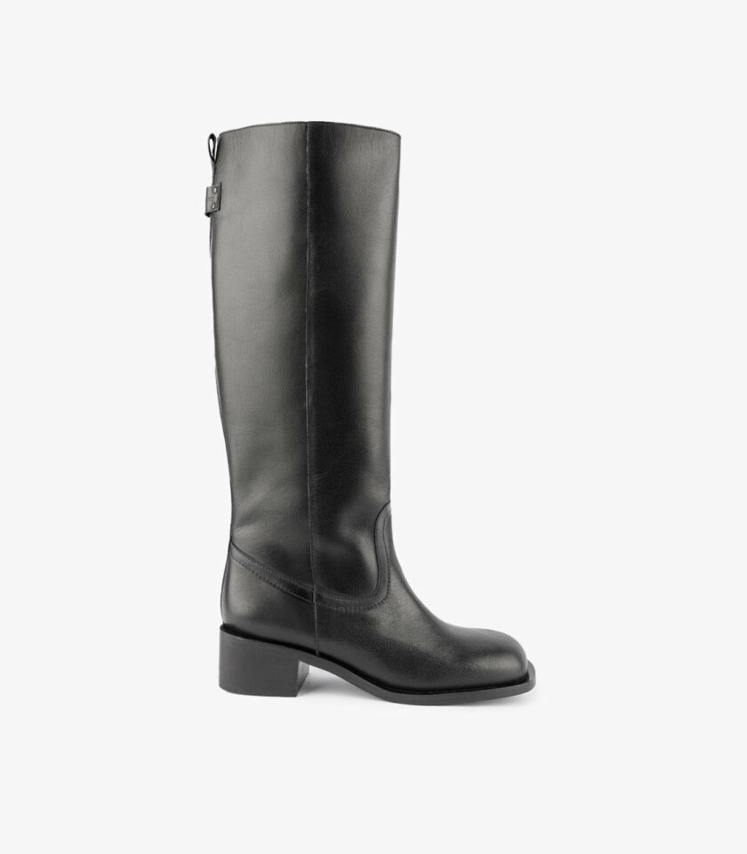 MAISON TOUFET BOTTES CONFORTABLE NOIR CUIR LISSE PAM copie