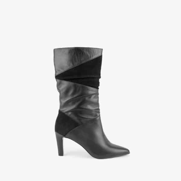 MAISON TOUFET BOTTES CONFORTABLE NOIR CUIR PIA