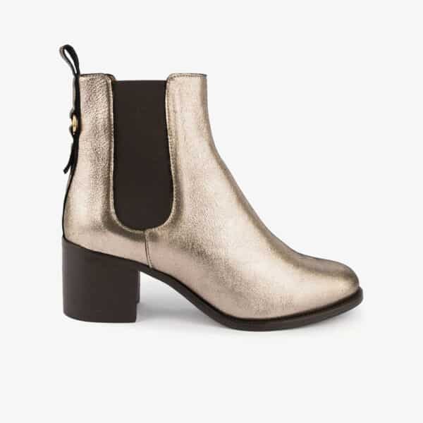 MAISON TOUFET BOTTINES CONFORTABLE DORÉ CUIR GÉRALDINE