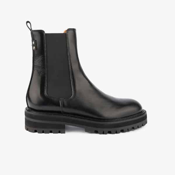 MAISON TOUFET BOTTINES CONFORTABLE NOIR CUIR GLACÉ JOELLY