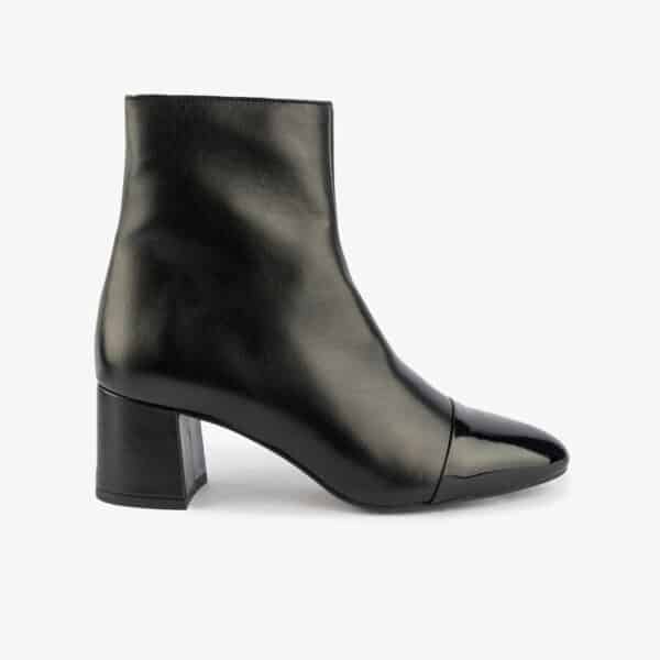 MAISON TOUFET BOTTINES CONFORTABLE NOIR CUIR LISSE VENI NOIR KARLA