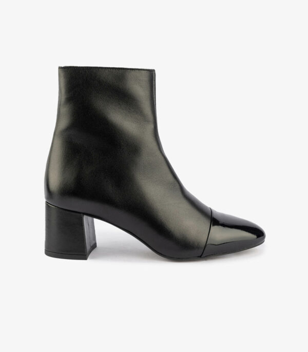 MAISON TOUFET BOTTINES CONFORTABLE NOIR CUIR LISSE VENI NOIR KARLA