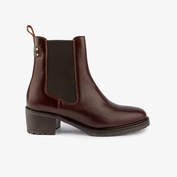 MAISON TOUFET BOTTINES CONFORTABLE WHISKY CUIR GLACÉ GOLDA