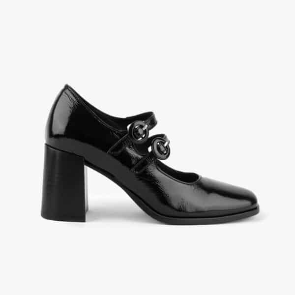 MAISON TOUFET ESCARPINS CONFORTABLE NOIR CUIR VERNI BETH