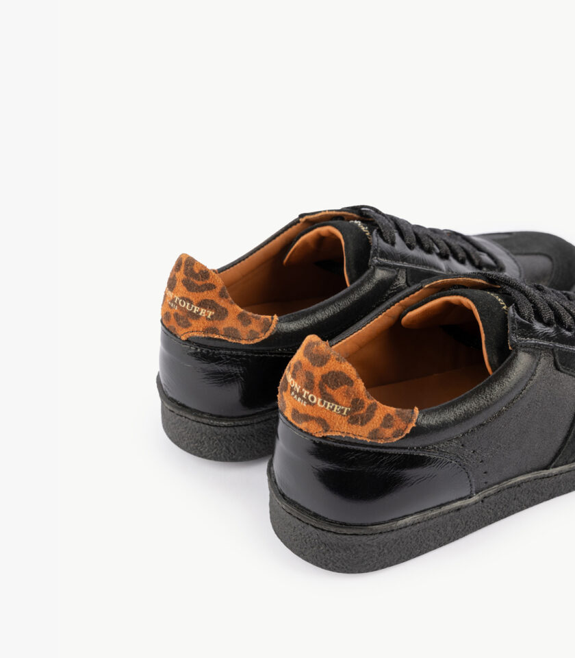 MAISON TOUFET BASKETS CONFORTABLE NOIR SOLVEIG