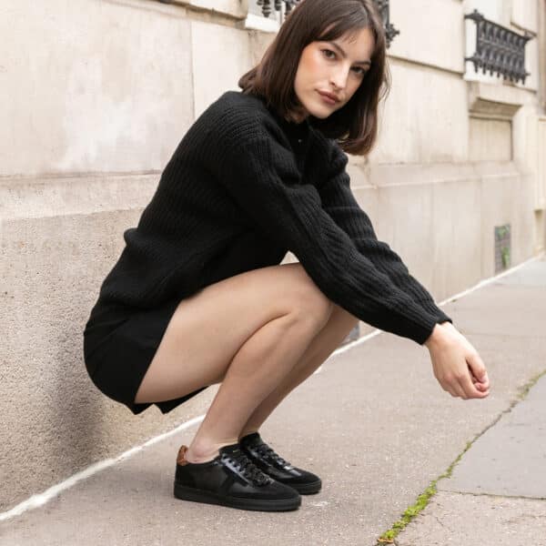 MAISON TOUFET BASKETS CONFORTABLE NOIR SOLVEIG