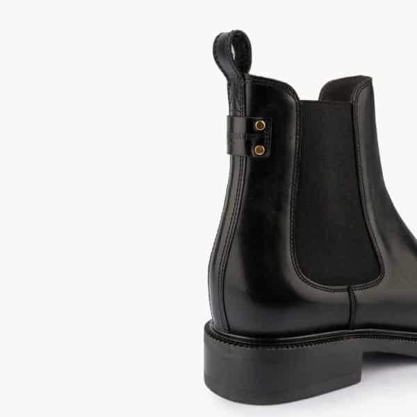 MAISON TOUFET BOTTINES CONFORTABLE NOIR CUIR GLACÉ MAXINE