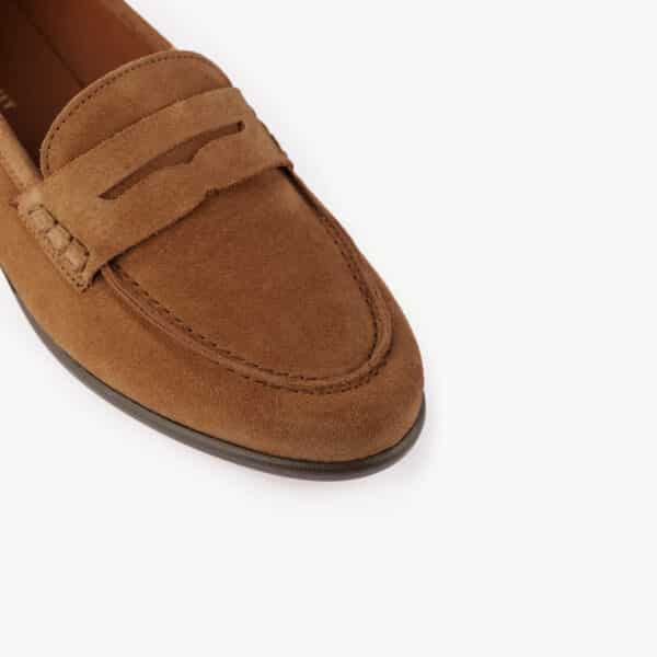 MAISON TOUFET MOCASSINS CONFORTABLE CAMEL CUIR VELOURS ROSIE