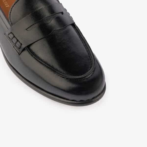 MAISON TOUFET MOCASSINS CONFORTABLE NOIR CUIR GLACÉ ROSIE
