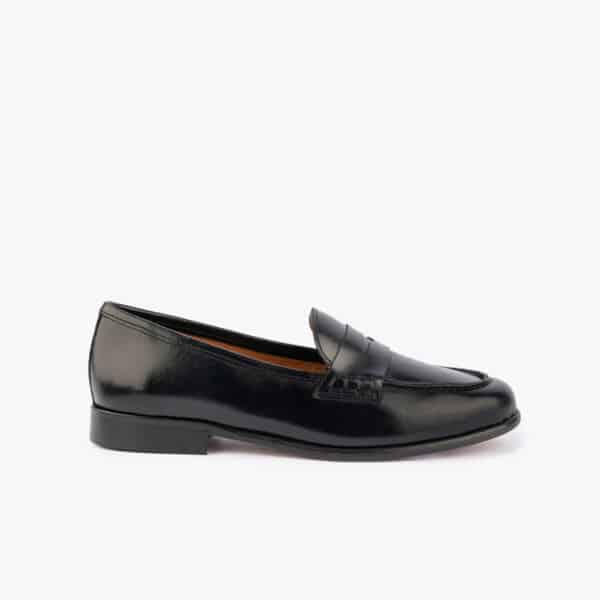 MAISON TOUFET MOCASSINS CONFORTABLE NOIR CUIR POLIDO CLOUS ABIGAELLE copie
