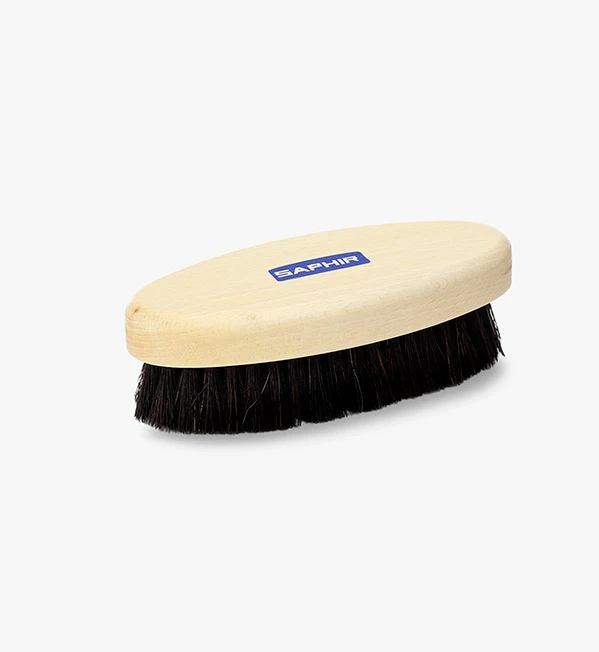 Mocassins en cuir noir avec boucle dorée Maison Toufet