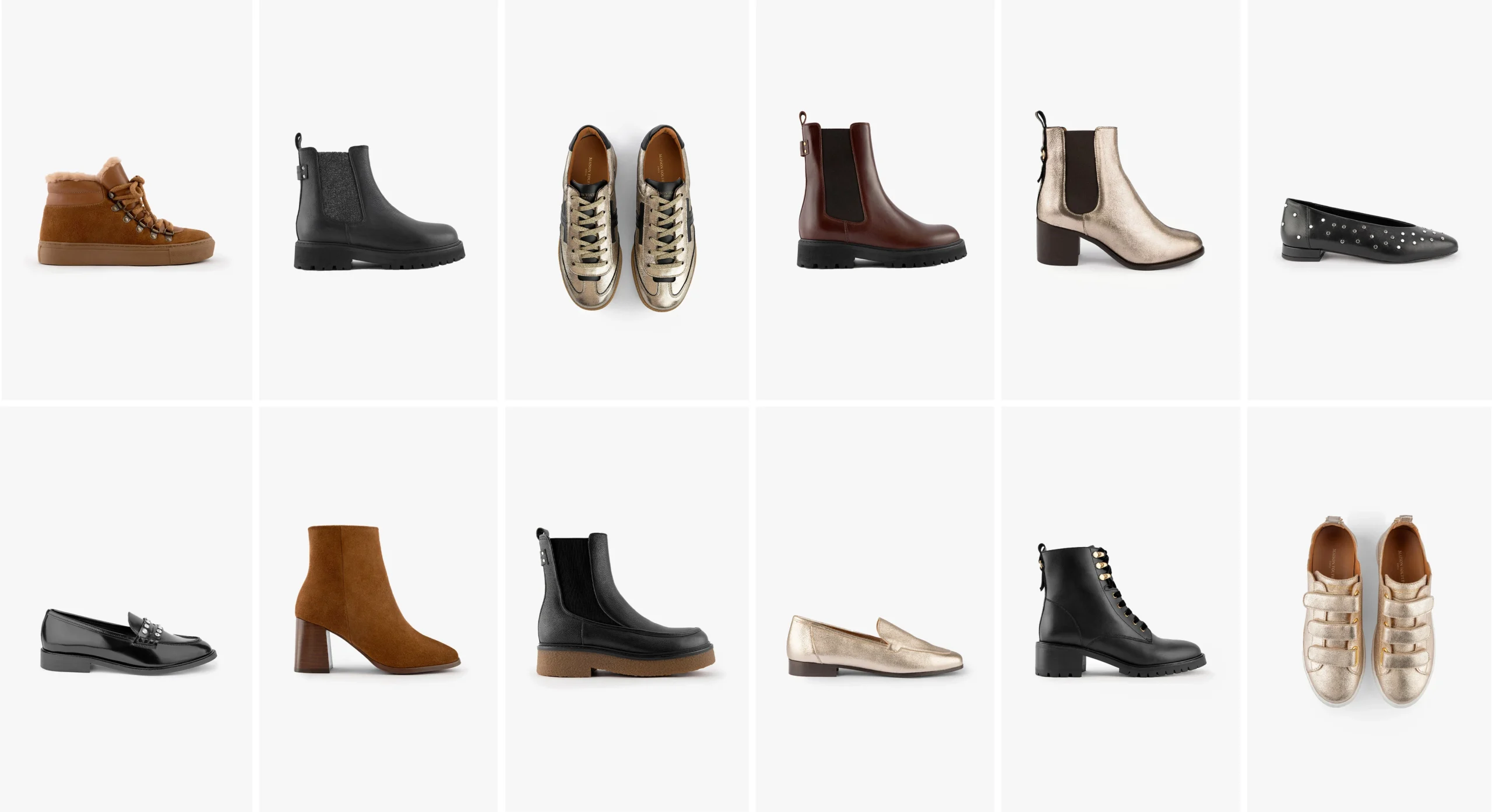 Chaussures femme Maison Toufet collection Le Règne Animal - mocassins, babies et bottines imprimé léopard.